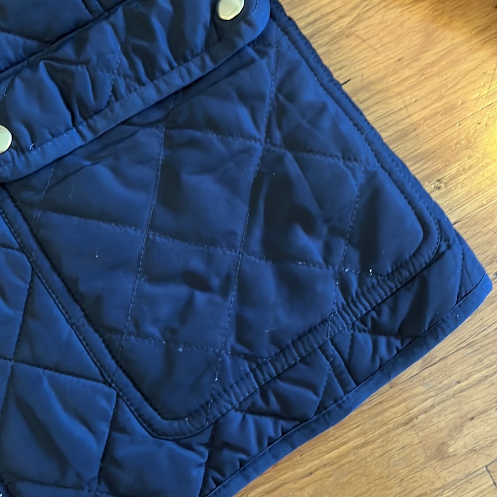 J Crew Factory navy quilted jacket - Picture 6 of 7